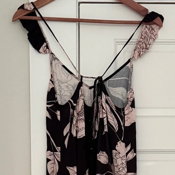 Maaji Anthropologie Evening Floral Bloom Flutter-Sleeve Dress, Small - Picture 3 of 10